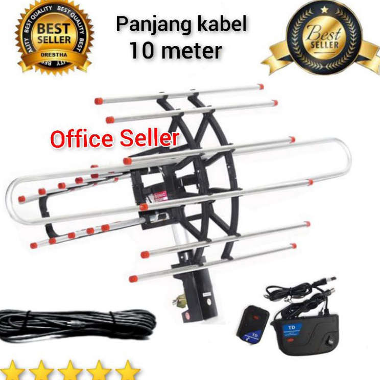 antena tv remote digitalanalog  trisonic