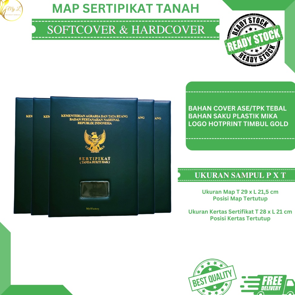 

Penawaran Spesial MyL SAMPUL MAP SERTIPIKAT TANAH BPN COVER SERTIFIKAT TANAH SERTIPIKAT RUMAH