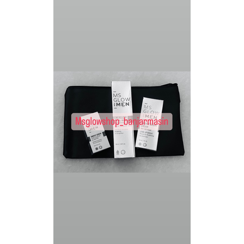 paket ms glow men, sabun ms glow men, bright cream ms glow men, serum ms glow men, body lotion ms gl