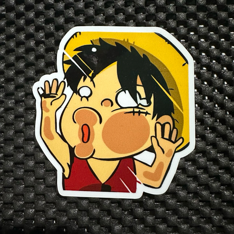

stiker luffy one piece anime funny