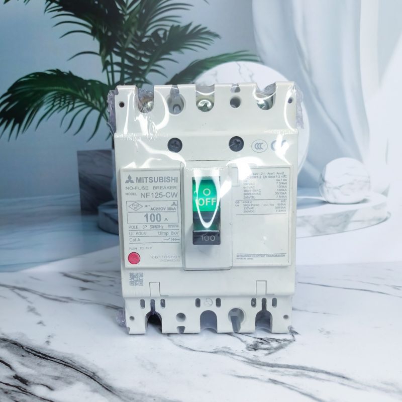 Mccb Breaker Mitsubishi 100A Contact 3p
