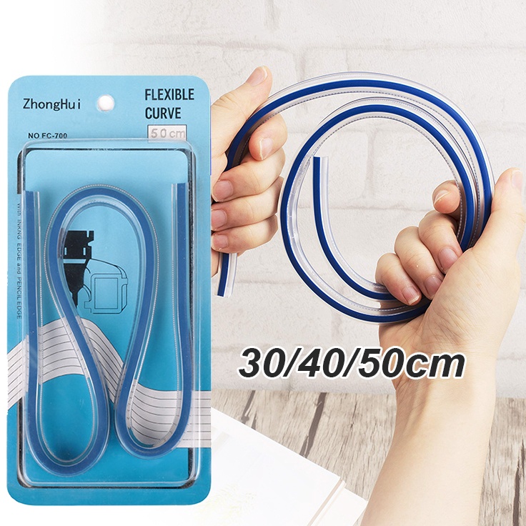 

Flexible Penggaris Pola 5cm Curve Ruler CT5 Bahan Plastic Vinyl Lengkung Quilters Flexi Elastic Measuring Measure Jahit Tailors Drawing Drafting Draf Draft Tool