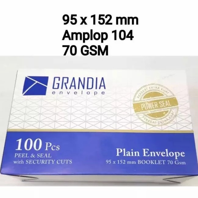 

New Stock Amplop Grandia 14 Putih Polos Isi 1 Pcs bukan Paperline