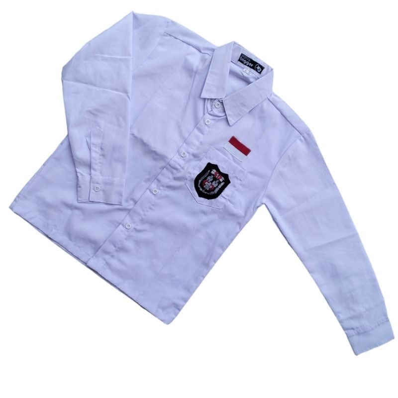 Seragam Sekolah SD Baju Putih Lengan Panjang Cewek Cowok Kelas 1-6
