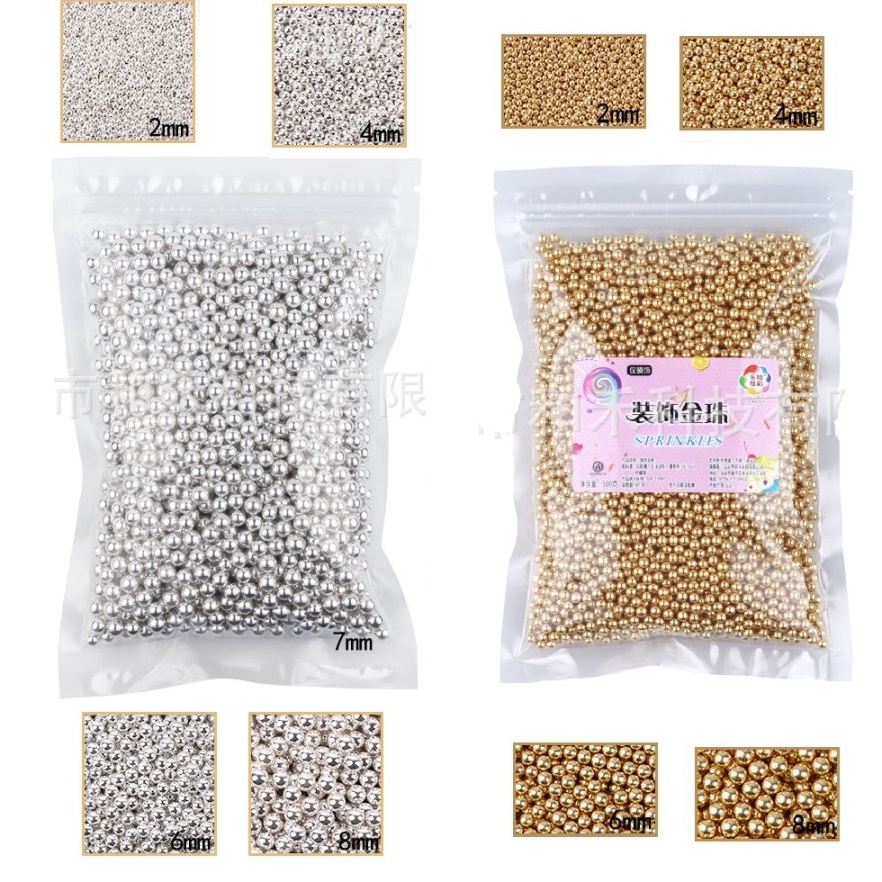 

pjTerkini Edible Sprinkles Pearl Hiasan Dekorasi Kue Sprinkle Sprinkel Mutiara I69