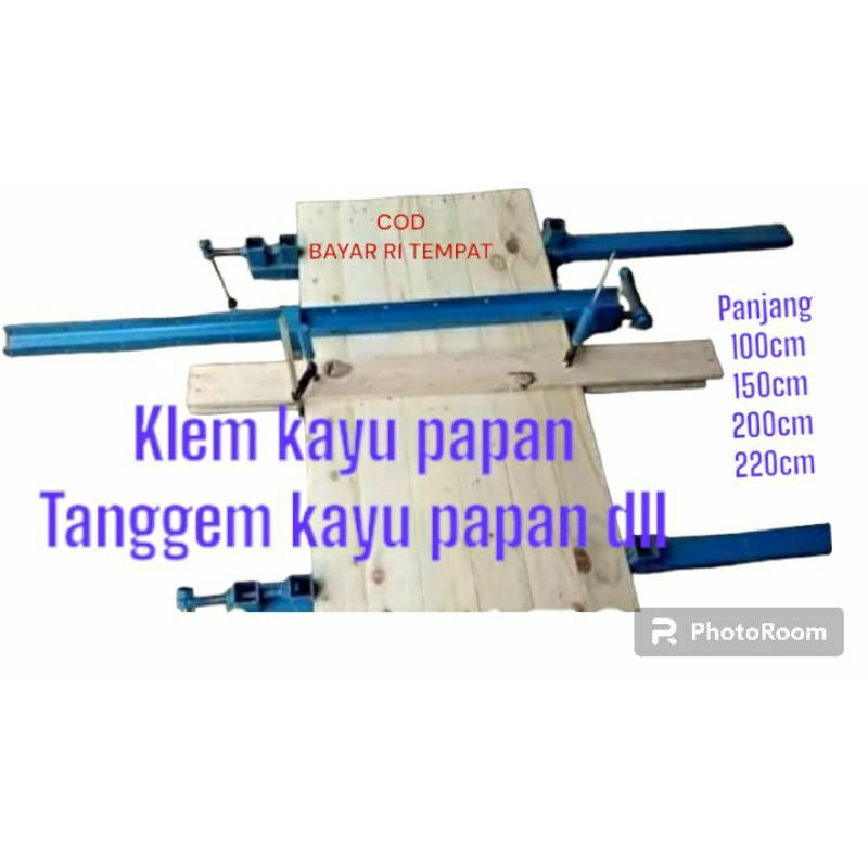 tanggem papan kayu klem kayu panjang120cm