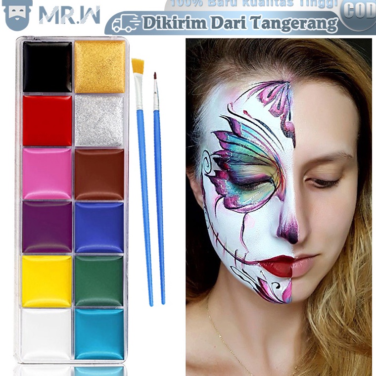 

Discount 12 Warna Body Face Painting Cat Wajah Painting Wajah Body Painting Palette Wajah