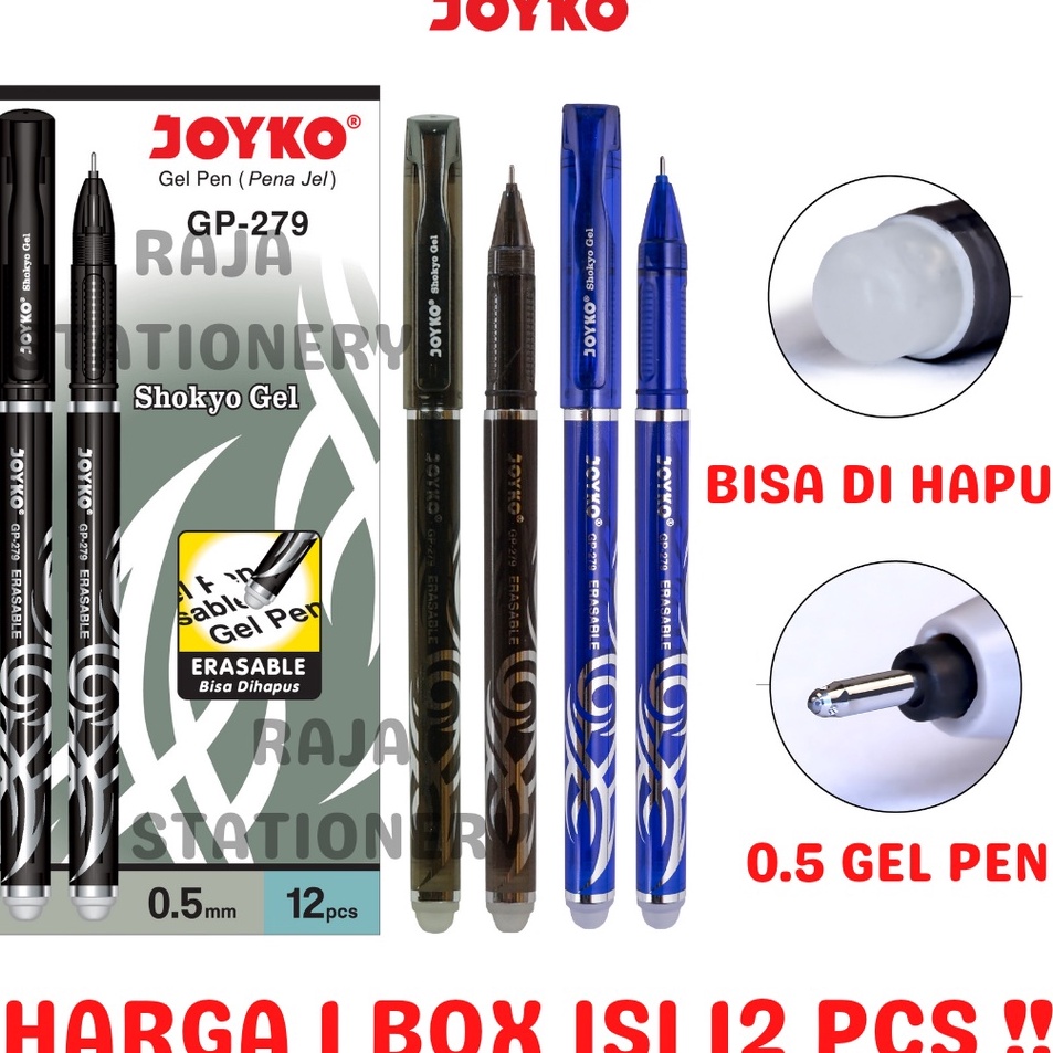 

See More JOYKO EBLE GEL PEN HITAM BIRU PULPEN PEN BISA DIHAPUS JOYKO LUSIN GP279 12PCS