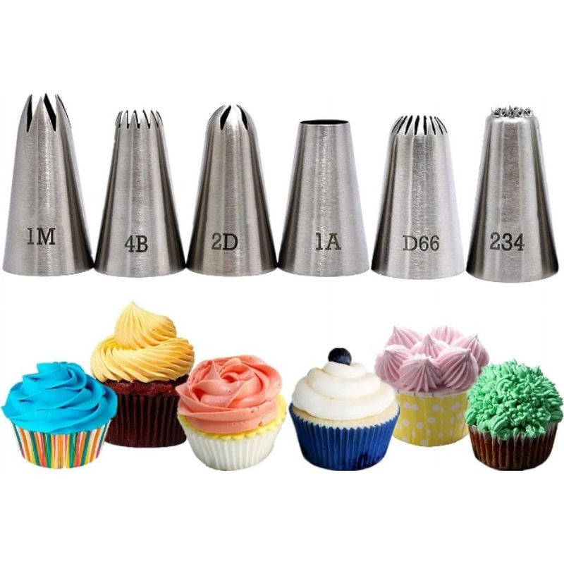 1 Set 10 pcs Spuit Kue | Spuit Kue Tart | Spuit Kue Kering | Penghias Kue