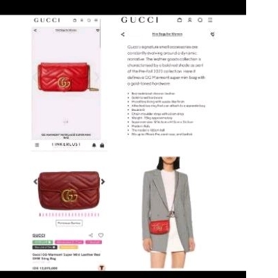 tas gucci ori new