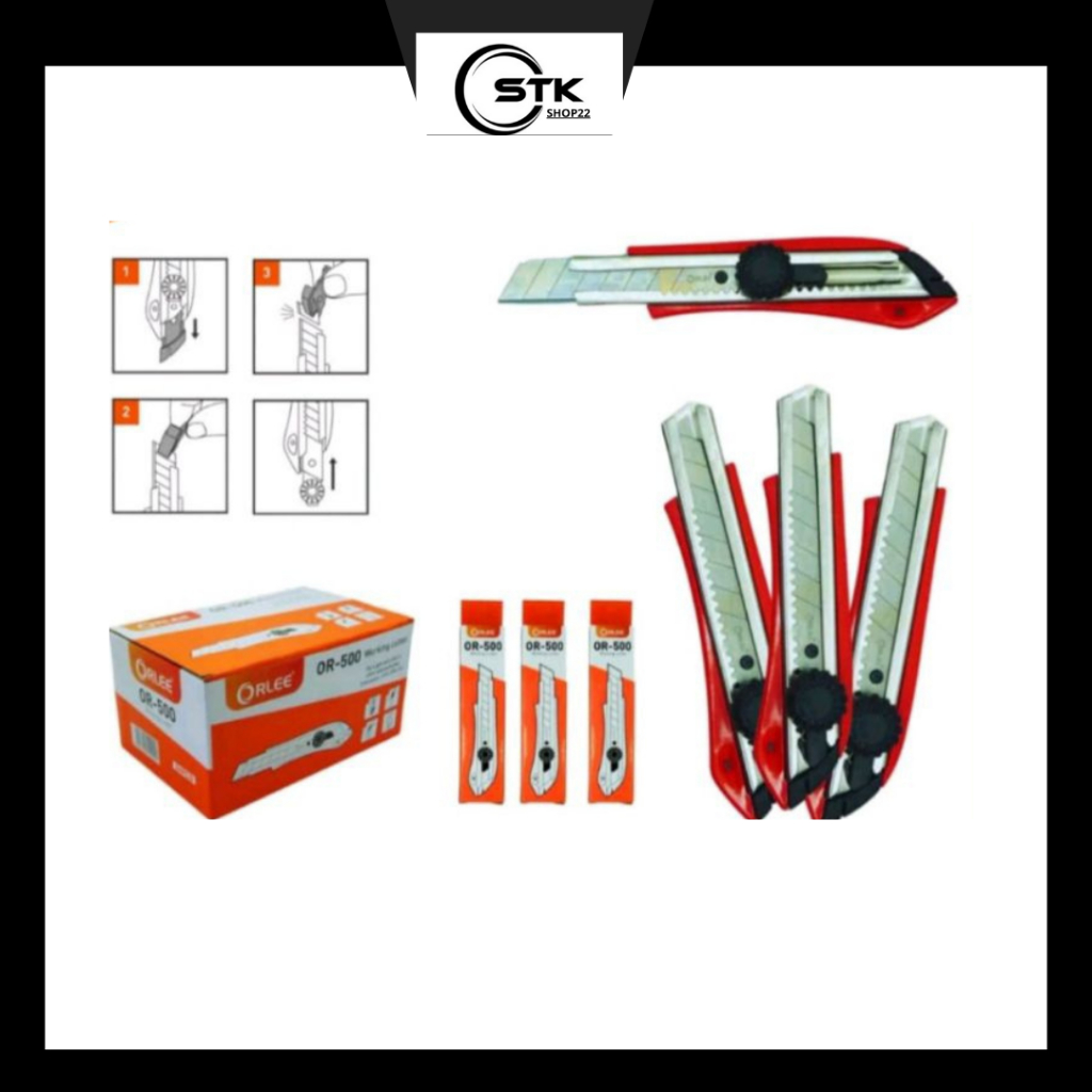 

Pisau Cutter Refill 1 pack / 1 tube isi 5 pcs Besar isi Ulang Kater Super Tajam