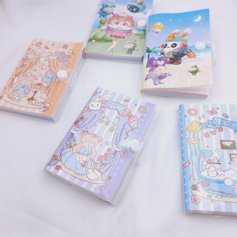 

Notebook Mini Kancing Karakter / Notebook Mini Kancing Cover Mika