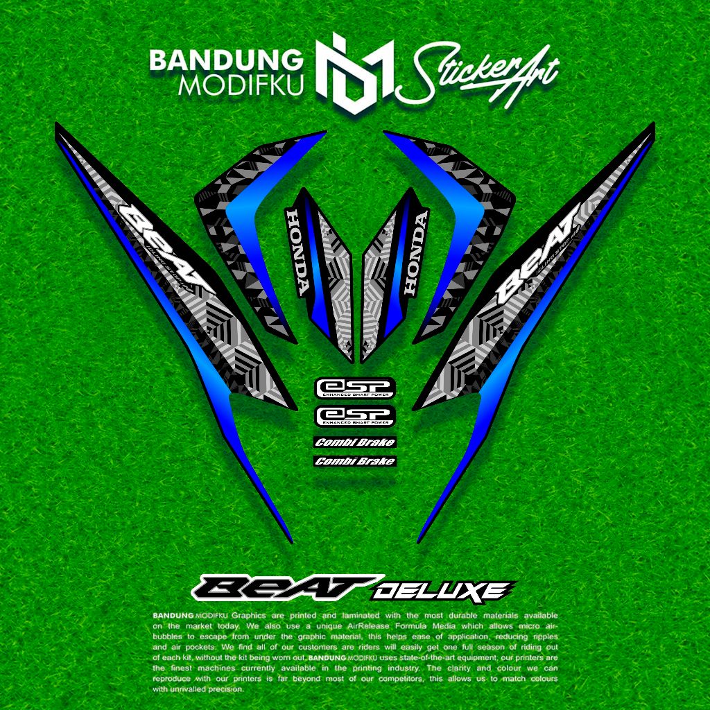 Stripping Honda Beat Deluxe 2021 / MOTIF 5 / BANDUNG MODIFKU / Stripping Beat  / BANDUNG MODIFKU