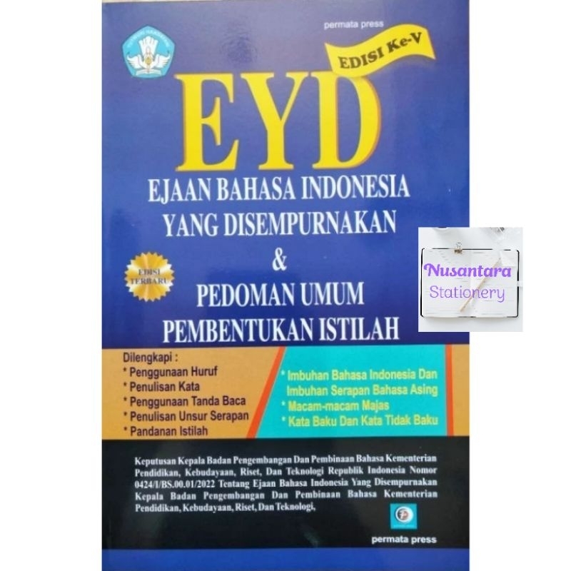 Buku EYD Edisi Ke V | EYD Edisi Ke 5