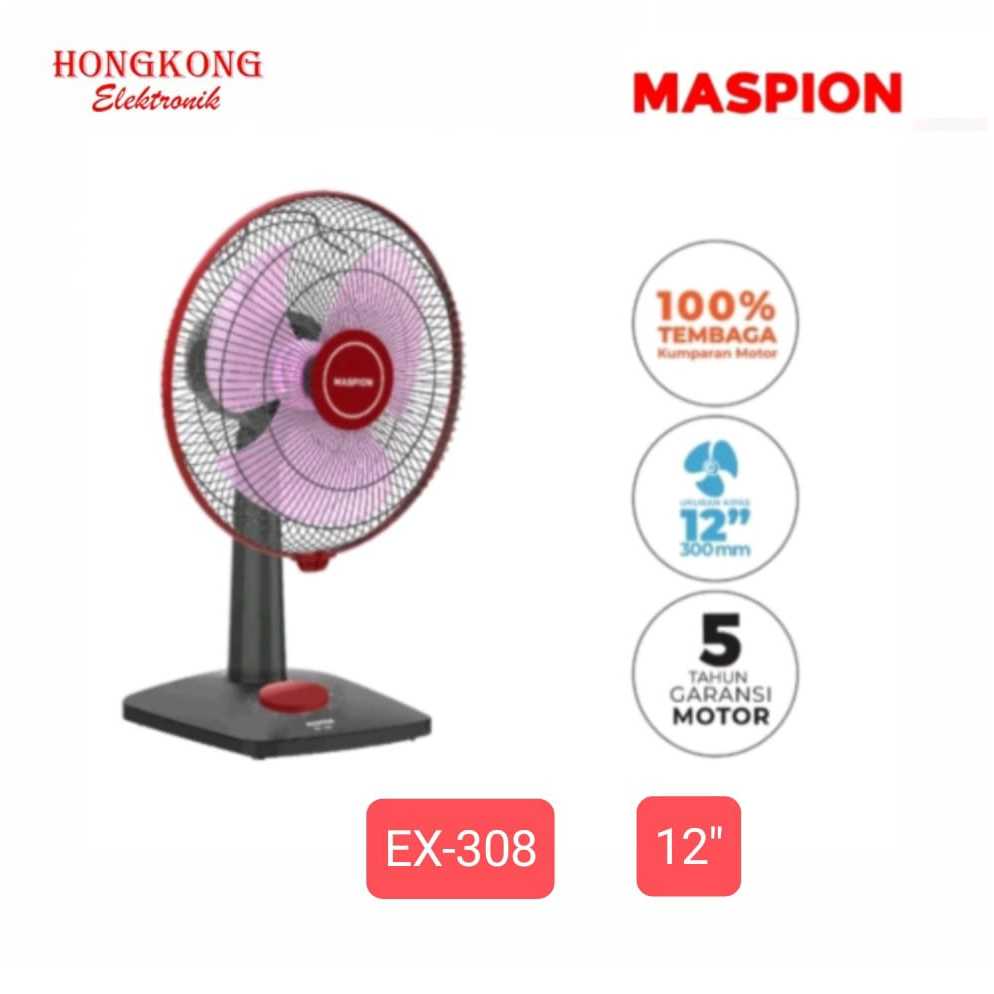 MASPION EX-308 DESK FAN 12" KIPAS ANGIN MEJA EX 308 / EX308