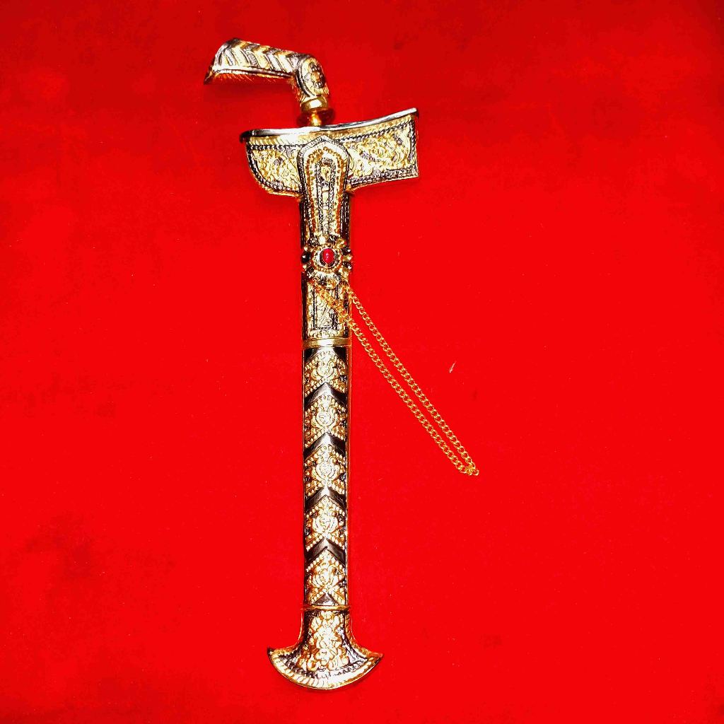 Keris Bugis Balebang Luk 7 Pamor Kulit Ssmangka Warangka Kuningan Istimewa