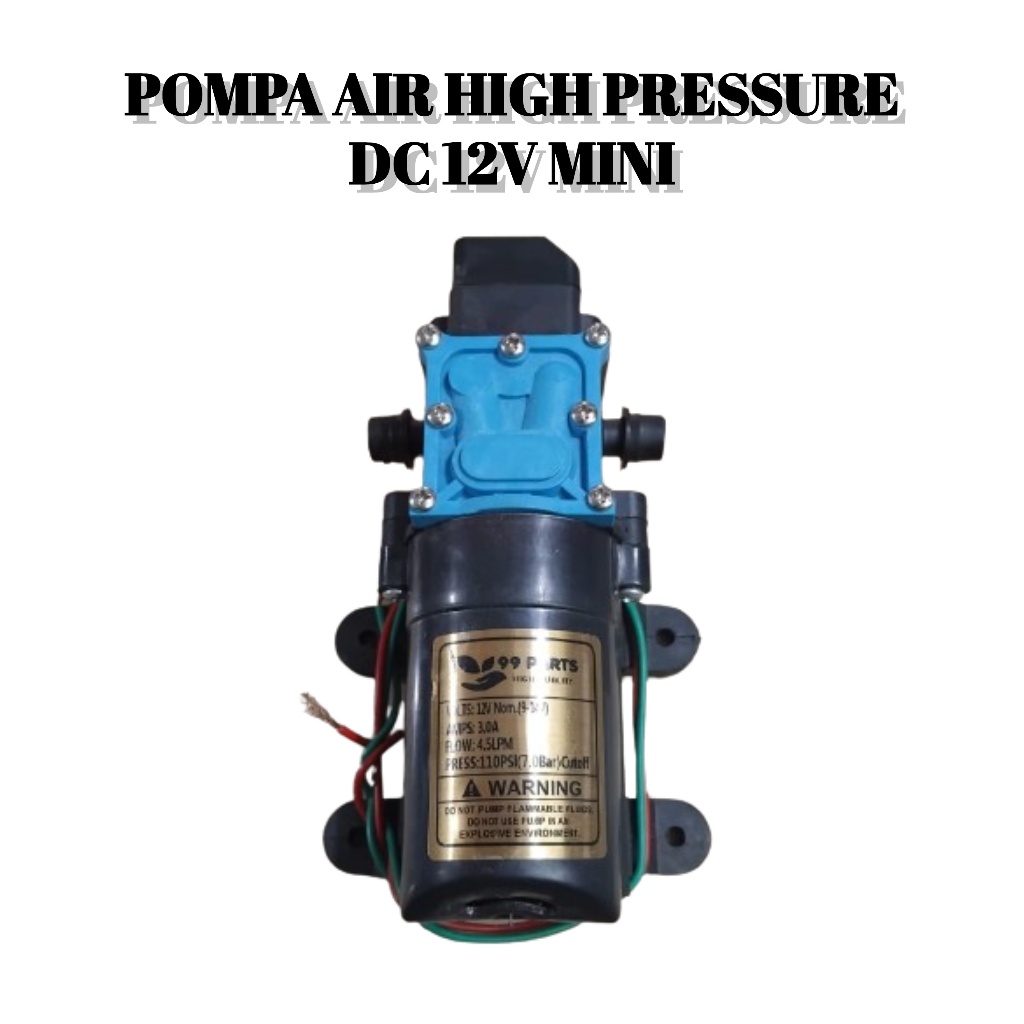Pompa Air DC 12 Volt Penguat Tekanan High Pressure Mini 12volt 12V V