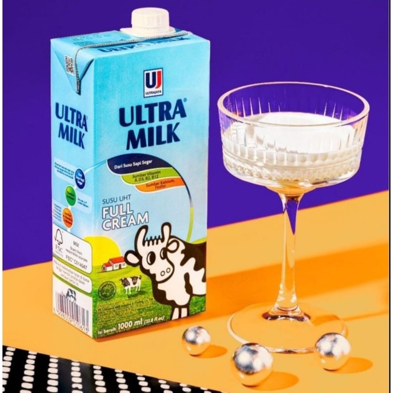 

Susu Ultramilk Plain 1L / Susu UHT Full Cream 1 Liter