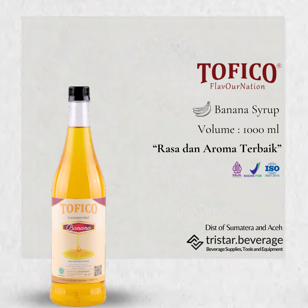 

RECOMMENDED - Sirup Premium Rasa Pisang / Banana - Tofico Syrup 1 Liter