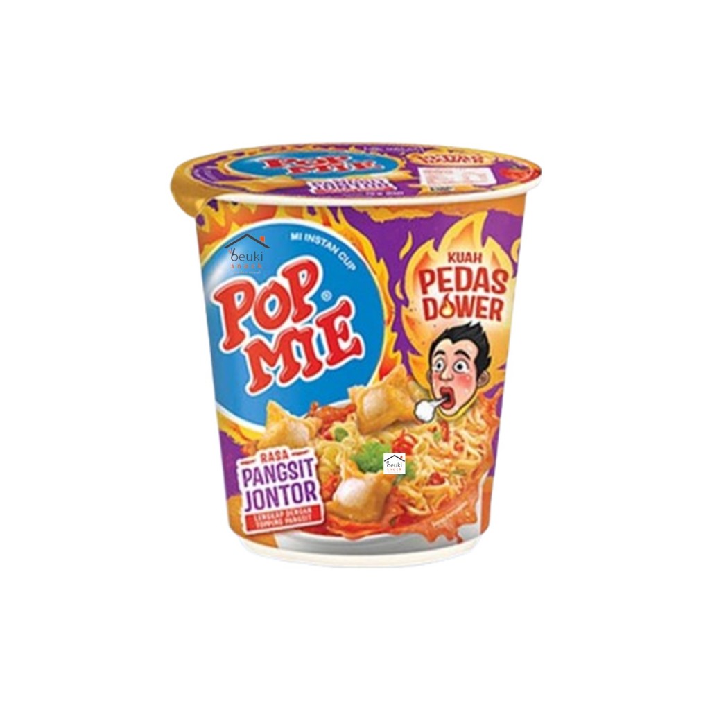 

Pop Mie Pangsit Jontor Mie Kuah Instan Pedas dalam Cup