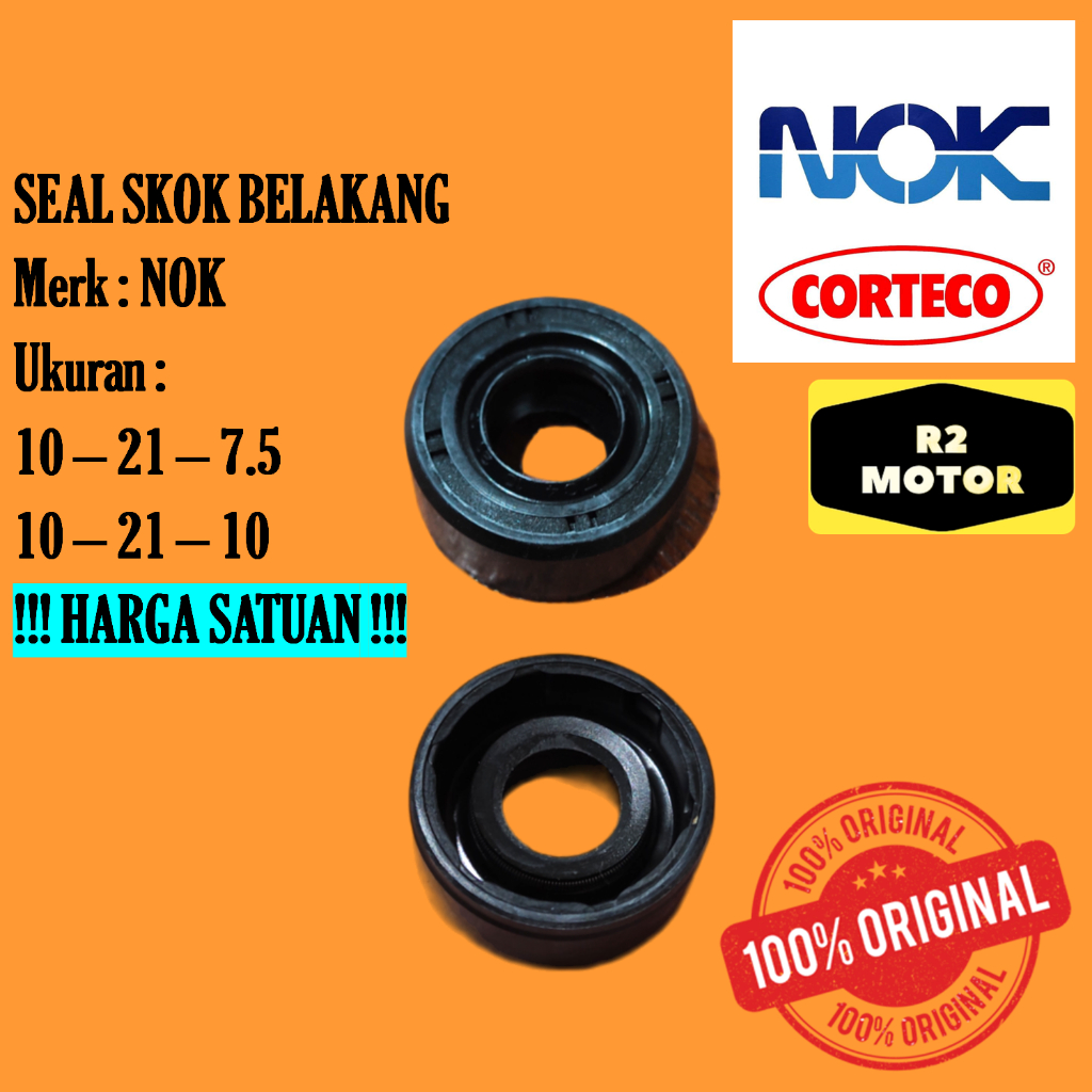 SEAL SIL SHOCK SKOK BELAKANG NOK CORTECO 10 - 21 - 7.5 / 10 - 21 - 10 ADV BEAT STREET BLADE GENIO PC