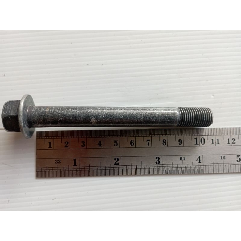 baut 17 panjang 10,5cm kunci 17 (m12x105) baja flang bolt topi