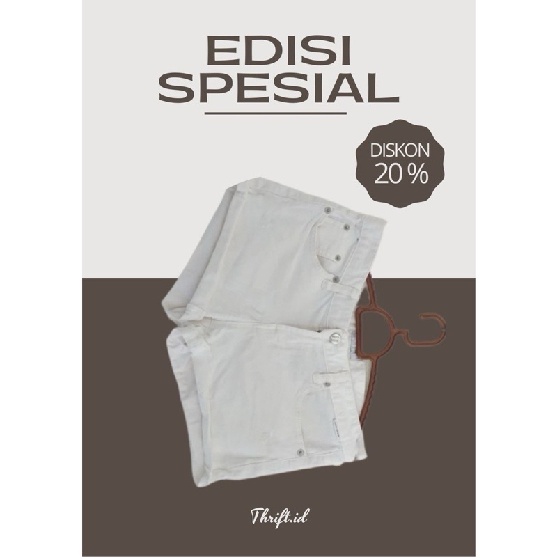 celana pendek wanita ,celana pendek jeans putih