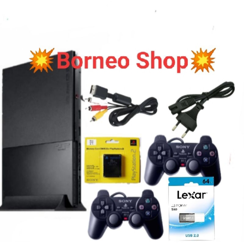 PS2 slim Komplit isi 70game