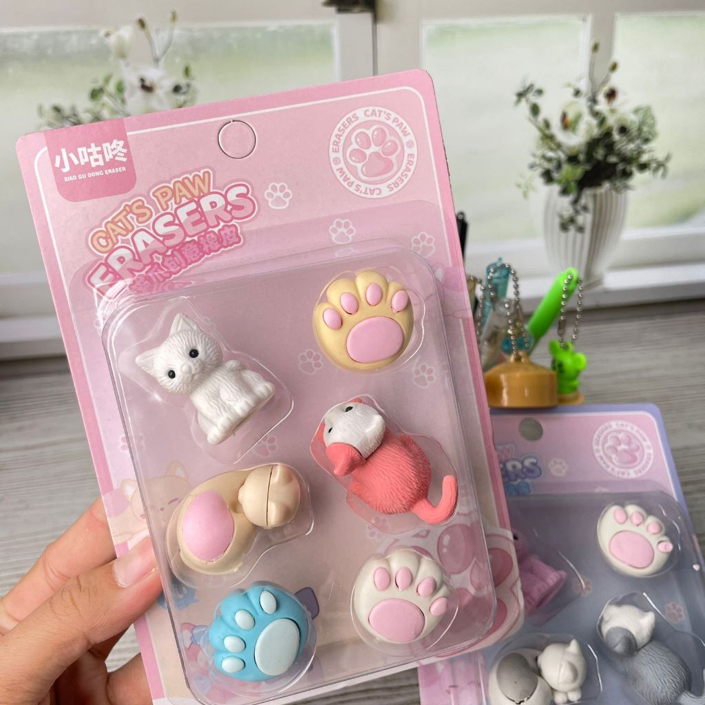 

Penghapus Miniatur Bentuk Kucing XGD-8926 TERMURAH Ready Warna Pink Ungu Hapusan Model Cat Kitten 1 Set isi 6 PCS Unik Alat Tulis Perlengkapan Sekolah dan Kantor Fancy Kekinian Kualitas Terbaik Bisa COD