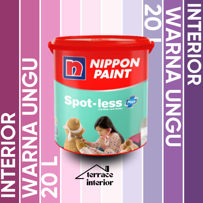 Cat Tembok Spotless Plus Nippon Paint Interior Warna Ungu 20 Liter