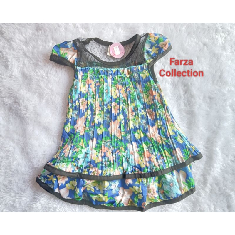 Dress Bunga Plisket