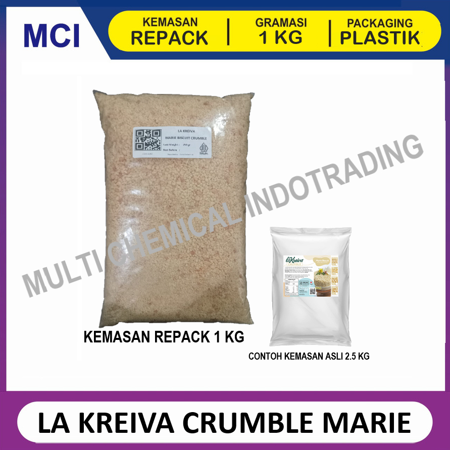 

LA KREIVA MARIE BISCUIT BISKUIT CRUMBLE FINE TOPPING REPACK 1 KG