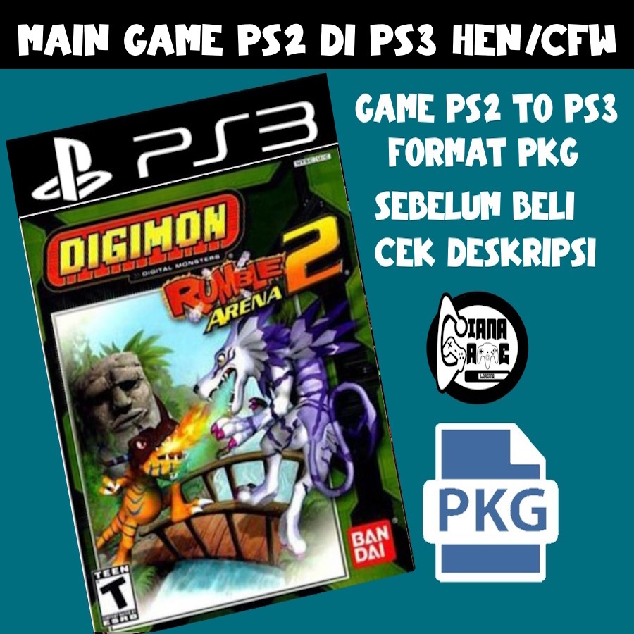 Digimon rumble arena 2 ps3 pkg - dvd