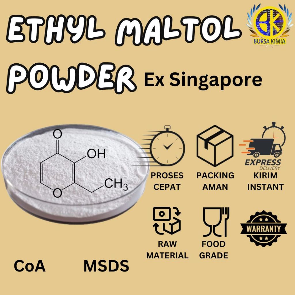 

ETYL MALTOL POWDER 250gr - Aroma Lebih Kuat Ex Singapore Original