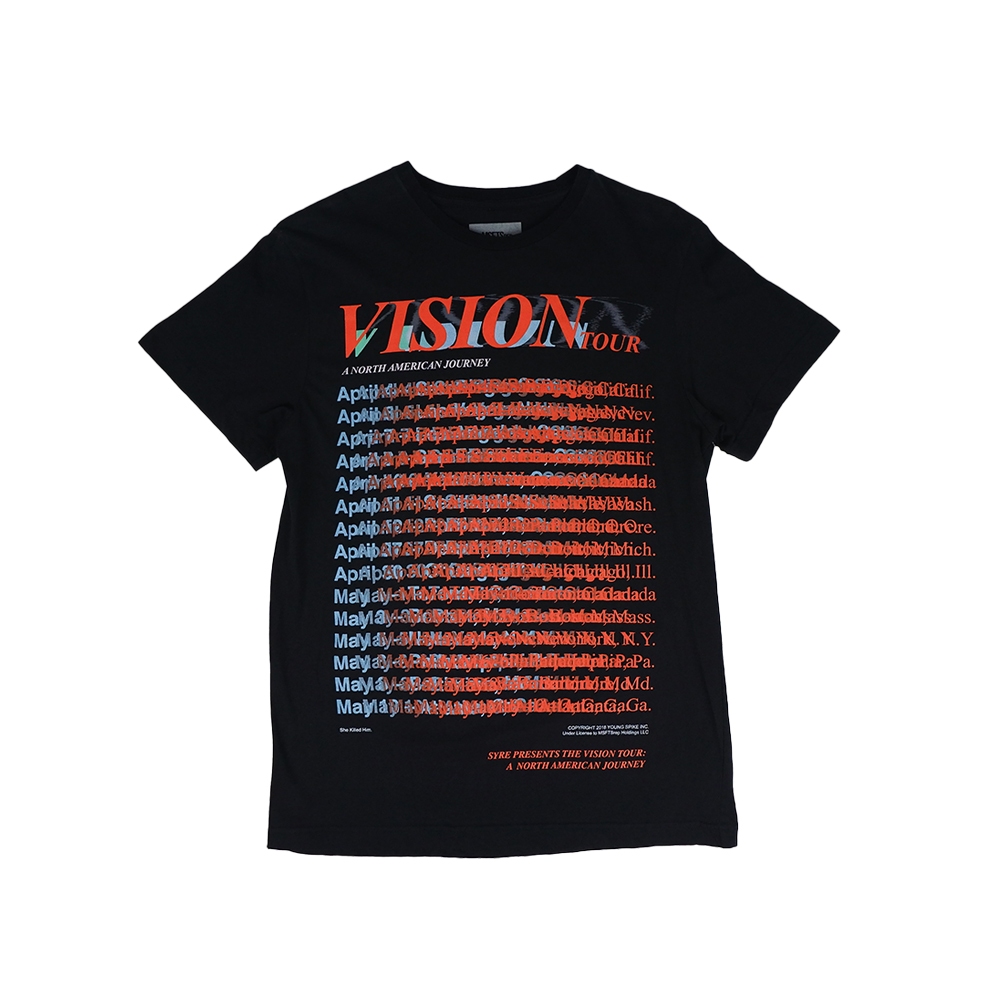 Jaden Smith Tee Syre Vision Tour Tshirt Black