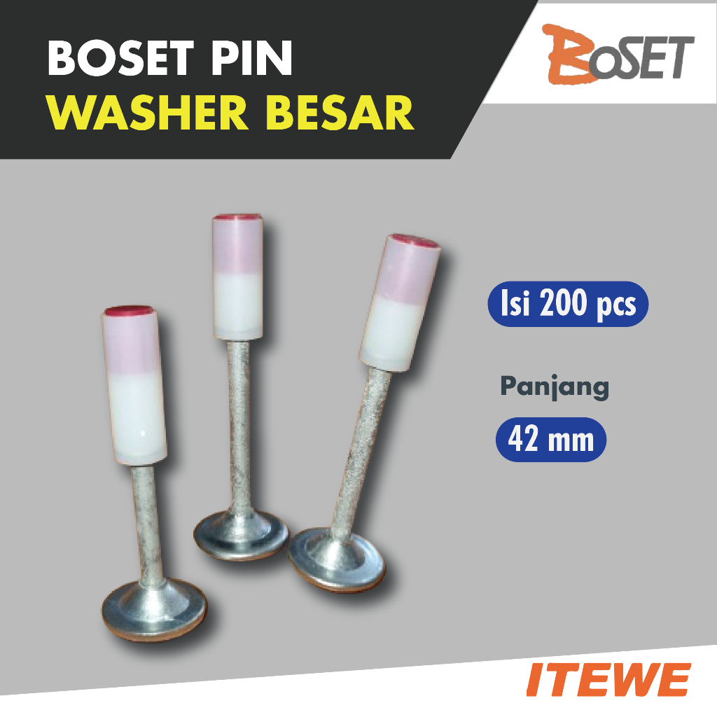 BOSET PIN WASHER BESAR / PAKU TEMBAK BETON