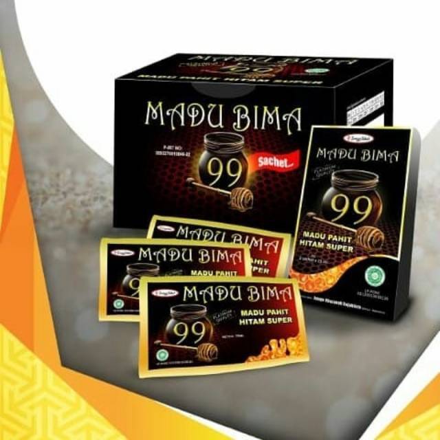 

Madu Bima 99 Madu Hitam Pahit Super Kemasan Sachet