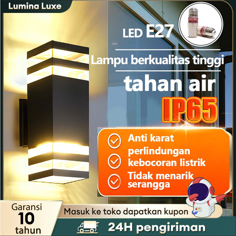 Lampu Dinding Taman Outdoor Waterproof 30W LED Wall Light Minimalis Lampu Hias Dinding Lampu Tiang T