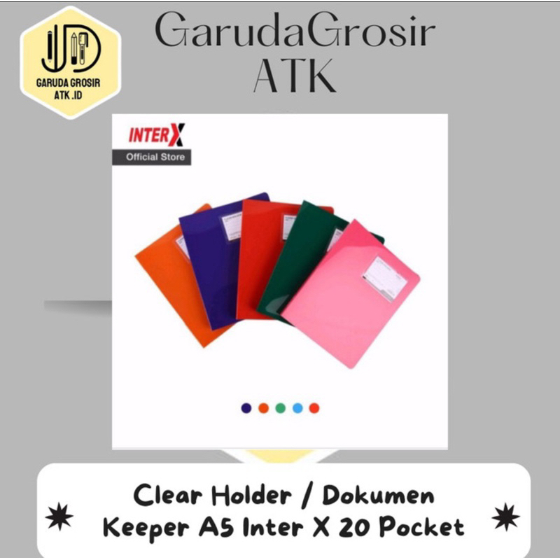 

Clear Holder / Dokumen Keeper A5 Inter X 20 Pocket