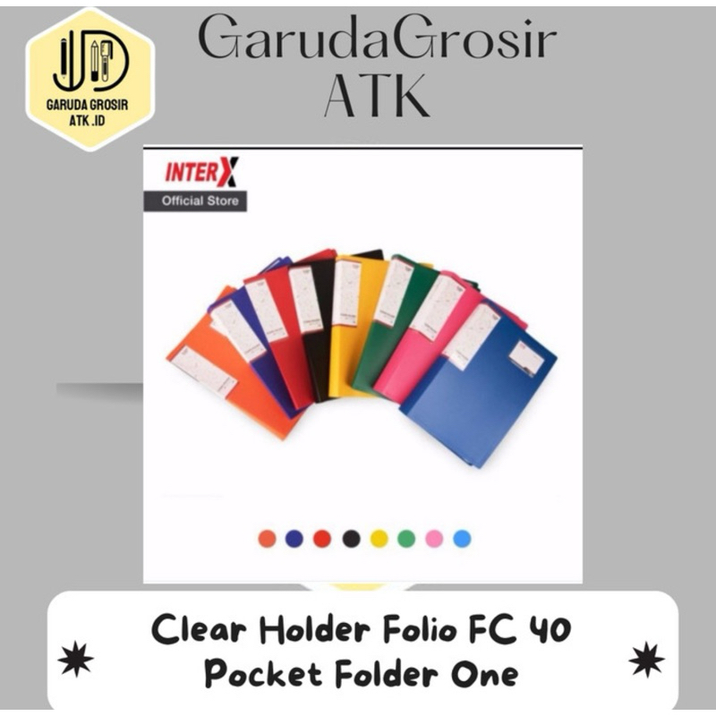 

Clear Holder Folio FC 40 Pocket Folder One