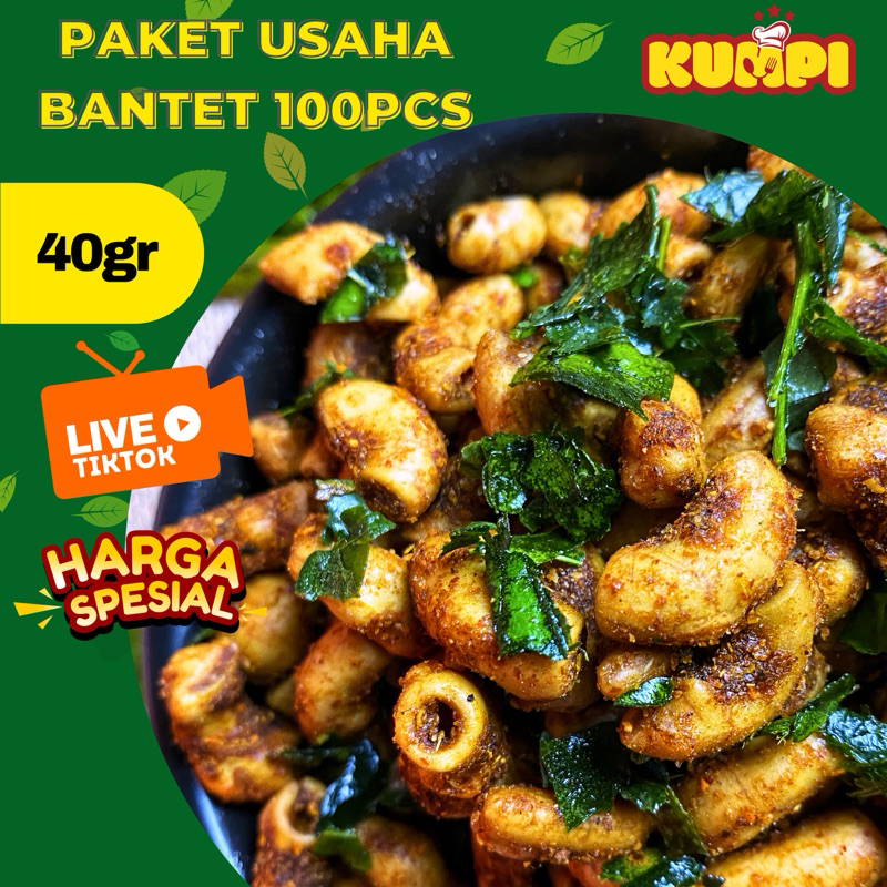 

PAKET USAHA BANTET 40gr 100pcs FREE 6pcs - RASA BISA REQUEST