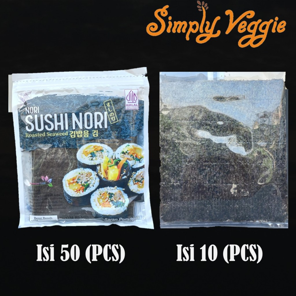 

Manjun Yaki Sushi Nori 50 Sheets / Sushi Nori Sheet / Rumput Laut Kering Lembaran