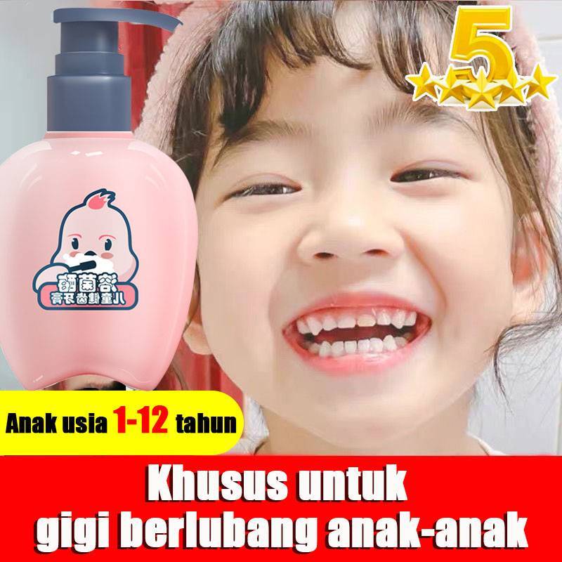 COD Big Headed Bird Pasta gigi anak Odol anak 200g Kerusakan Gigi Fluorine Rendah Anti Karies Pasta 