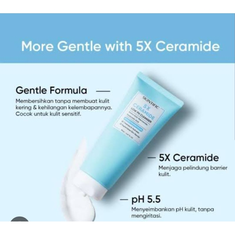 SKINTIFIC 5X CERAMIDE LOW PH CLEANSER