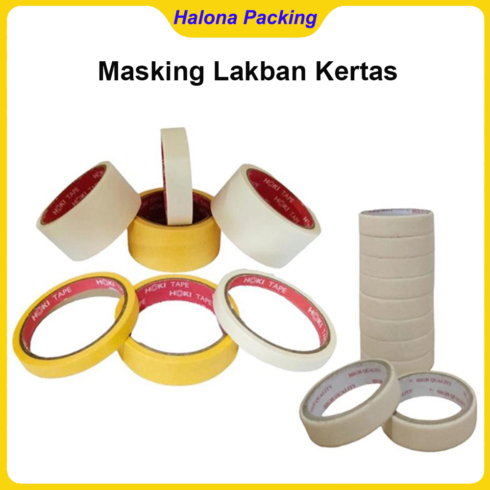 

Lakban Kertas tape. 24mm*20yard / Isolasi Masking tape