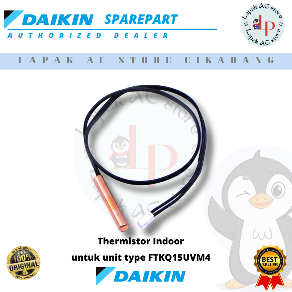 Thermistor Indoor AC DAIKIN Thailand Inverter 1/2 PK FTKQ15UVM4