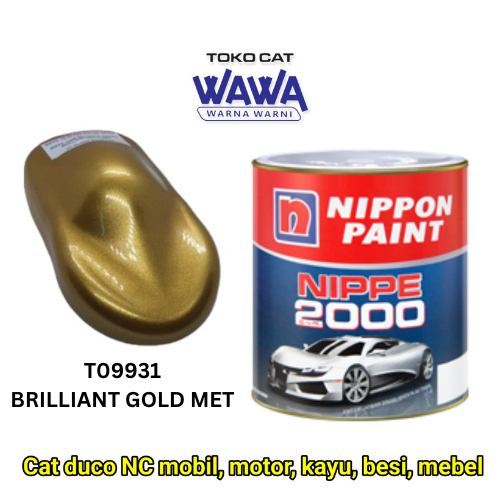 cat duco nippe 2000 brilliant gold met T09931 emas metalik ecer repack