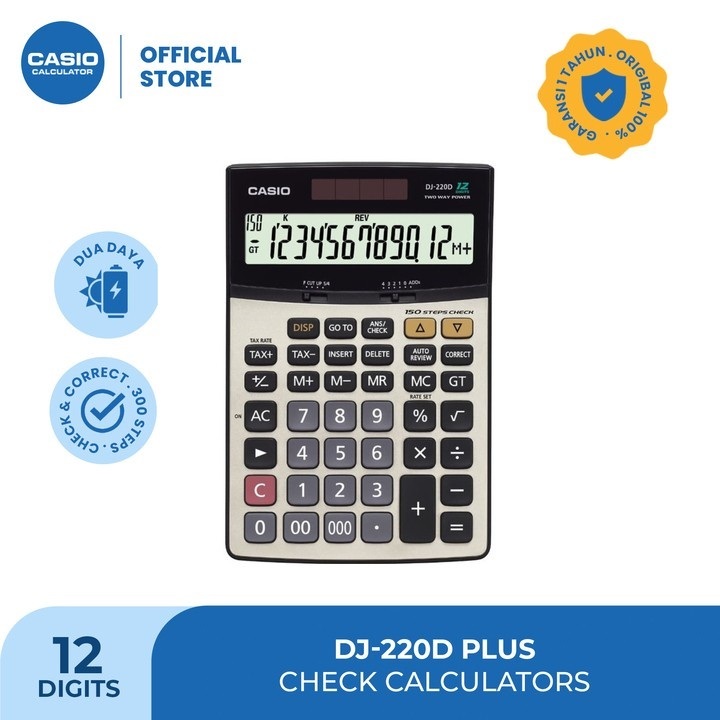 

Kalkulator Toko/Dagang Casio DJ-220D PLUS