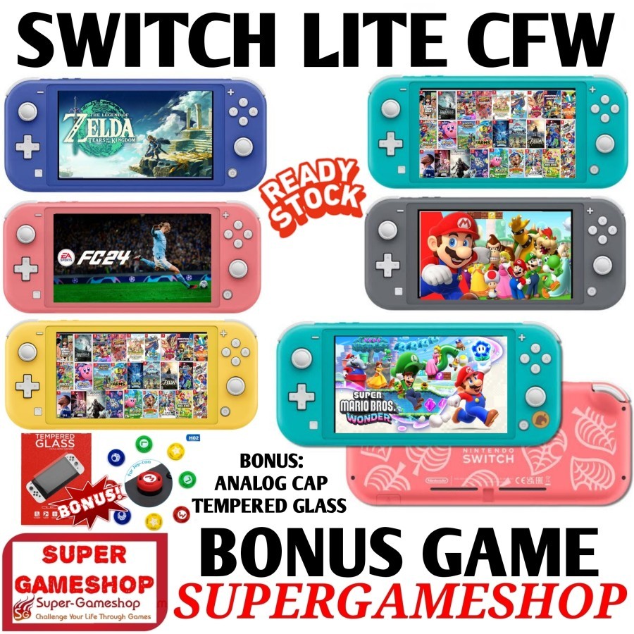 Nintendo Switch Lite Console CFW Full Game