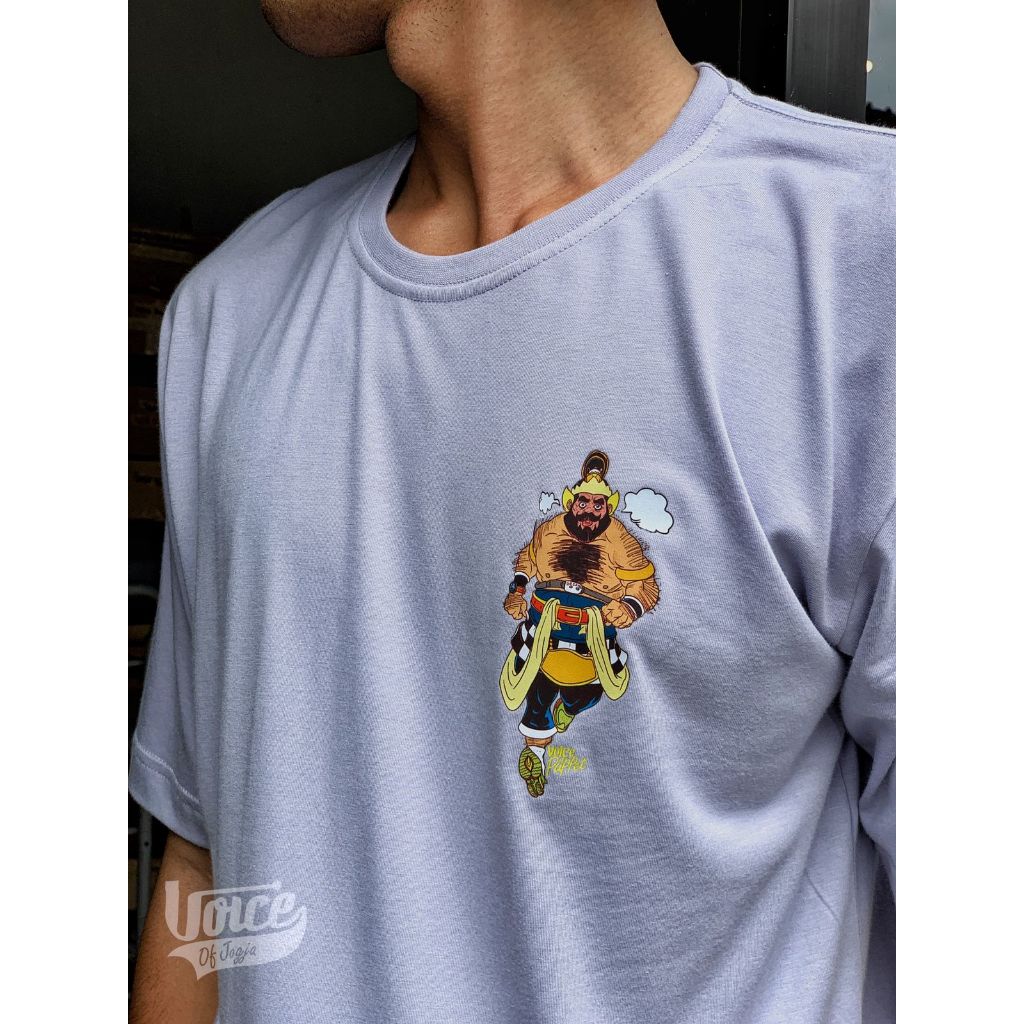 Lite Tees Bima Werkudara Running back, Bamboo cotton Voice of Jogja